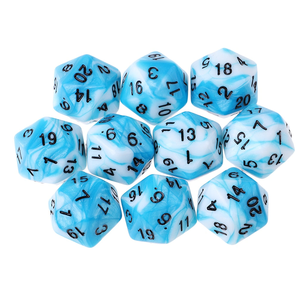 10 piece polyhedrol dice set